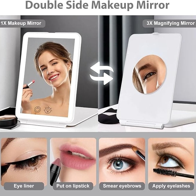 Foldable Touch Screen Makeup Mirror